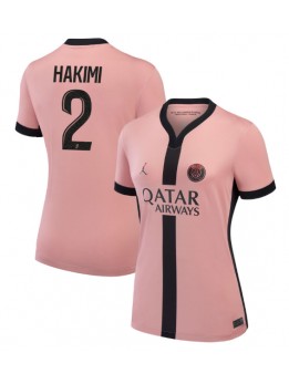 Billige Paris Saint-Germain Achraf Hakimi #2 Tredjedrakt Dame 2024-25 Kortermet